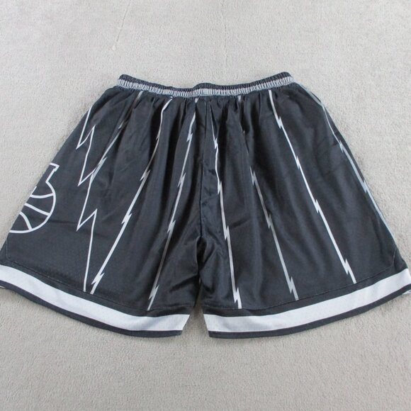 In the Lab Stealth Shorts Men Large Black Basketball Drawstring Heavyweight Mesh - Picture 4 of 10